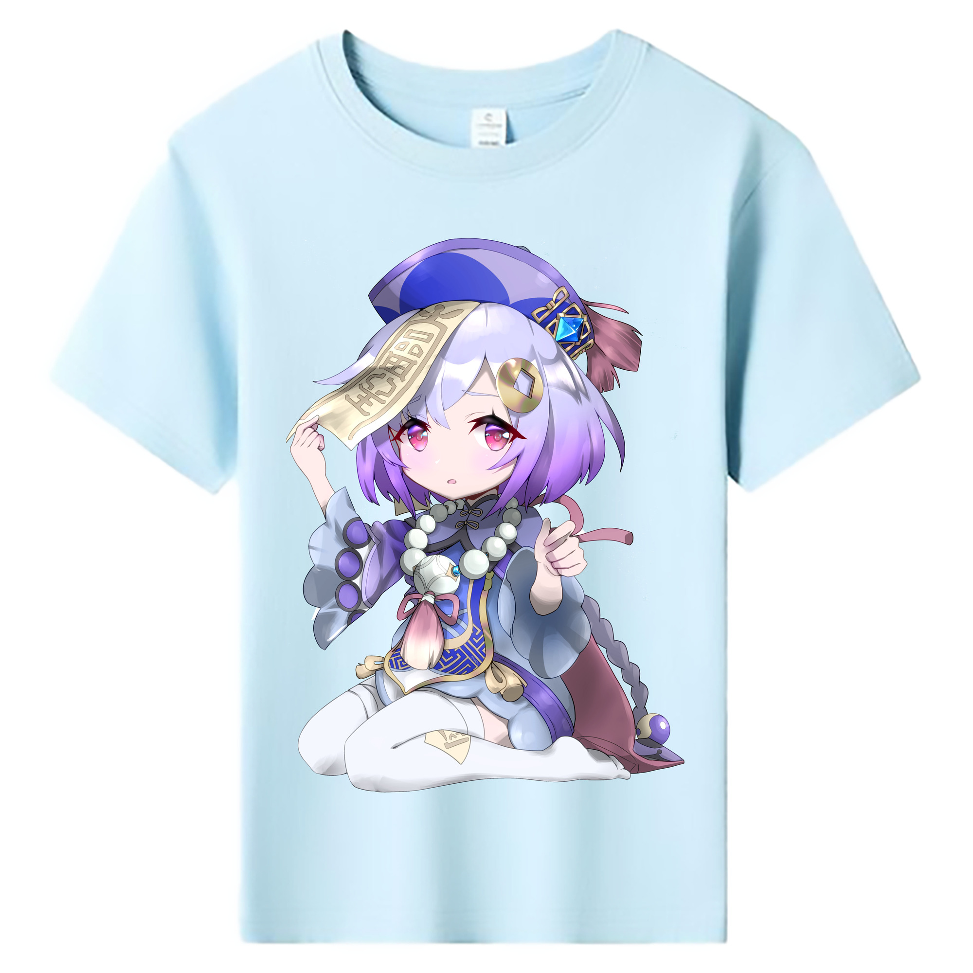 げんし神 七七 なな  genshin Nana 綿100％キッズTシャツ（フロントプリント）
